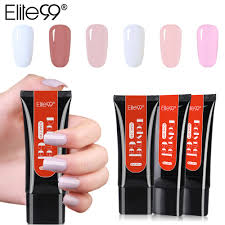 elite99 30ml poly gel finger extension crystal jelly nail