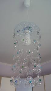 Awesome Designer Decor From The Dollar Store Plastic Bottle Crafts Recycle Plastic Bottles Plastic Chandelier