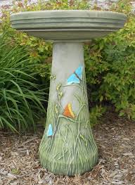 Bird Bath Bowl Only Handpainted Butterfly Birdbath Ceramic Bird Bath Bird Bath Bird Bath Garden