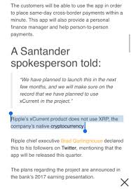Charging individual executives is remarkable. Nake Face Bullbitcoin Com On Twitter Santander Will Not Be Using Xrp But Software System Provided By Ripple Labs I Already Called It Xrp Is Useless Consequently Worthless And Only Serves To Finance