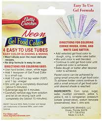 betty crocker food color neon gel 2 7 oz buy bulk america