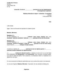 Le contrat d'apprentissage, comme tout contrat, prend fin à son terme. Exemple Gratuit De Lettre Demande Duplicata Un Diplome Enseignement Superieur Suite A Vol
