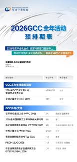 2026 GCC全年活动预排期发布：节奏直接拉满，全年机会提前锁定 ...