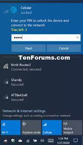 Save big + get 3 months free! How To Remove Sim Pin For Cellular Data Network In Windows 10 Tutorials