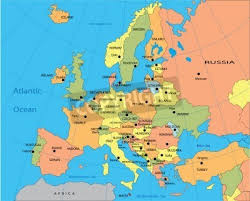 La cartografica visceglia propone le mappe con cap www. Mappa Politica Delleuropa Carta Da Parati Carte Da Parati Politico In Tutto Il Mondo Paesi Myloview It