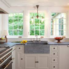 Stone options / basalt, granite, marble, lava, limestone, petrified wood, quartz, travertine, and soapstone. 75 Beautiful Farmhouse Kitchen With Soapstone Countertops Pictures Ideas April 2021 Houzz