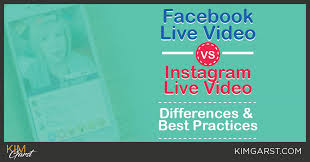 Facebook Live Video Vs Instagram Live Video Differences Best Practices Instagram Live Facebook Live Marketing Strategy Social Media