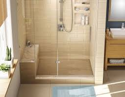 Wonderfall Trench Shower Pan And Bench 48 X 60 Right Slot Drain Tub To Shower Conversion Small Bathroom Replace Tub With Shower