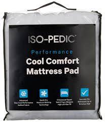 This iso cool mattress pad is available in five sizes, king, queen, twin, full size and california king size. Iso Pedic Cool Comfort Mattress Pad Walmart Com Walmart Com