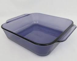 Purple Pyrex Originals Square Cake Or Brownie Dish 222 Amethyst 8 X8 Baking Pan With Tab Handles Pyrex Square Cakes Pyrex Vintage