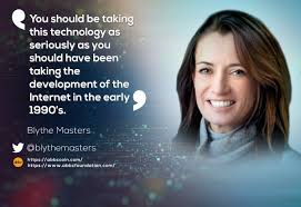 Blythe masters, chief executive officer of new york technology startup digital asset holdings, doesn't care much about bitcoin. Abbc Foundation On Twitter Blythe Masters On Blockchain Crypto You Should Be Taking This Technology As Seriously As You Should Have Been Taking The Development Of The Internet In The Early