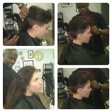 Undercuts are huge in modern society, for both men and women. Woman Cuts Long Hair Into Short Undercut Haircut Undercut Hairstyle