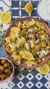 The Best Greek Potatoes Recipe Greek Potatoes Greek Recipes Greek Dishes