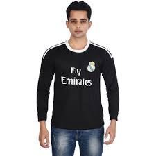 Our real madrid jersey variations come in models for men, women and kids, so anyone can wear them to the stadium, practice sessions or games. Buy Real Madrid Black Full Sleeves Jersey Online 499 From Shopclues