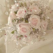 Burnt orange & ivory white fall bouquet, small fall wedding bouquet for bride or bridesmaids, fall silk flower bouquet, fall rustic bouquet. Blings For Wedding Bouquets The Wedding Specialists Silk Flower Wedding Bouquet Flower Bouquet Wedding Wedding Flowers Bridal Bouquets