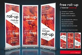Free Psd Roll Up Mockup On Behance Mockup Free Psd Free Mockup Mockup Free Psd Download