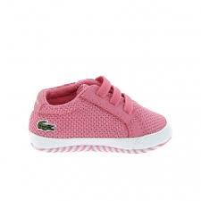 Bodys en coton bio, layettes enfant, grenouillères roses, gigoteuses, chaussons de bébé : Lacoste Crib 318 Bb Blanc Rose Chaussure Lacoste Chaussure Enfant Chausson Naissance