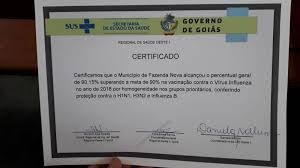 Über 80% neue produkte zum festpreis; Municipio Recebe Certificado Na Vacinacao Contra O Virus Influenza Site Oficial Da Prefeitura De Fazenda Nova