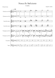103 song search results for nunca es suficiente. Nunca Es Suficiente Sheet Music For Trumpet In B Flat Trombone Clarinet In B Flat Tuba More Instruments Orchestras Musescore Com