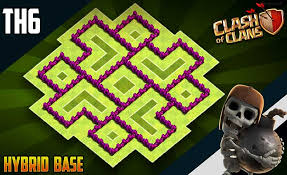 Maybe you would like to learn more about one of these? New Best Th6 Hybrid Trophy Base Coc Town Hall 6 Hybrid Base Design Layout 2019 Clash Of Clans Dark Barbarian