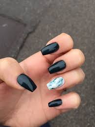 Black Acrylic Nail Designs Coffin Pin By Ashley Spicer On Sns Nails Designs Acrylic Nails Coffin Matte Chorme Nails Unique Acrylic Nails