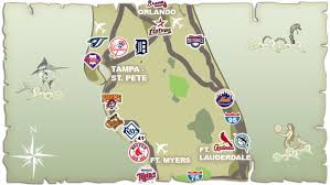 Florida Grapefruit League Map Florida Springs Spring Training Dunedin