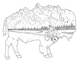 Mountain scenery coloring pages printable. Mountain Mix The Coloring Book For Skiers Newschoolers Com