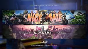 All images and logos are crafted with great workmanship. 2 Free Fortnite Youtube Banners 2018 Template Youtube