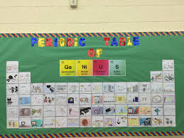 Periodic Table Of Genius Back To School Bulletin Boards Third Grade Science Student Drawing