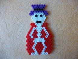 Petit Squelette En Perle Hama Perles Hama Motifs Perles Hama Perle