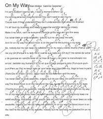 On My Way Alan Walker Guitar Chord Chart Alan Walker Guitar Chords For Songs Guitar Chords