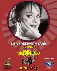 Four actors playing multiple characters, lots of costume changes, and some  Hitchcock thrown in for good measure. Come see what's going on! Tickets at  auroracommunitytheatre.com #theatre #theater #the39steps #hitchcock  #communitytheatre