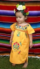 Adorable Little Girl Mexico Mexican Dresses Girls Yellow Dress Girls Dresses