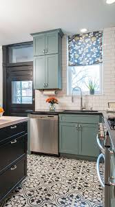 34 Top Green Kitchen Cabinets Good For Kitchen Get Ideas In 2020 Green Kitchen Cabinets Kitchen Cabinets Black And White Black Kitchen Countertops