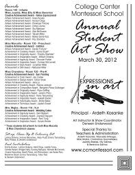 Art Show Program in pdf format