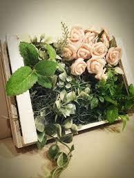 買ったらお高いグリーンフレームを100均材料でハンドメイド 100均 造花 フレーム 造花 アレンジ