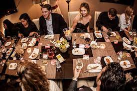 They are laughing while eating spaghetti carbonara. Etiquette 10 Tips For Being The Perfect Dinner Party Guest The Gentleman S Journal The Latest In Style And Grooming Food And Drink Business Lifestyle Culture Sports Restaurants Nightlife Travel And Power