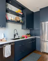 Blue kitchen cabinets with brown granite are also good combinations. 25 Trendy Contrasting Countertops For Your Kitchen Digsdigs