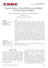 Any web site that allows social interaction is considered a social media site, including social networking sites such as facebook, myspace, and twitter; Pdf Negative Impact Of Social Media Among Higher Secondary School Children