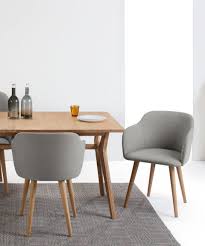 Shop wayfair for all the best dining chairs with arms. Set Of 2 Stig Low Back Dining Chairs Manhattan Grey And Oak Made Com