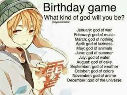 Here Are Some Anime Birthday Charts Anime Zodiac Noragami Anime Life