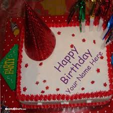 There are no complex steps to write your name on free online greetings cards and cake maker, birthday wishes, Birthday Party Big Cake With Name Wishes Picture Name Birthday Cake