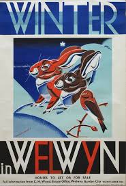 Charles Paine 1895 1967 Four Seasons Posters Advertising In The Underground Houses To Rent Or Buy In Welwyn 1939 1940 Welwyn Poster Seasons Posters