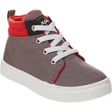 Oomphies Boys Sam High Top Canvas Sneakers Casual Shoes