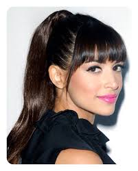 This hairstyle with bangs is perfect for men with curly hair. 97 Amazing Ponytail With Bangs Hairstyles