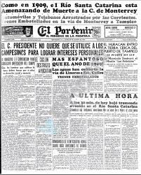Primera Plana Del Periodico El Porvenir Monterrey N L Lunes 29 De Agosto De 1938 Copiado De La Pagina De Fermin Tellez Monterrey Books Person