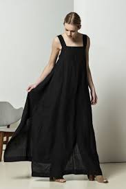 Black Linen Dress Slip Dress Pinafore Dress Long Linen Dress Open Back Dress Yasmin In 2020 Linen Maxi Dress Black Maxi Dress Black Evening Dresses