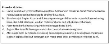 Standard Operating Procedure Cara Buka Rekening Bank Rekening Bank Akuntansi Keuangan Akuntansi