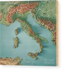 141955 bytes (138.63 kb), map dimensions: Italy Country 3d Render Topographic Map Border Wood Print By Frank Ramspott
