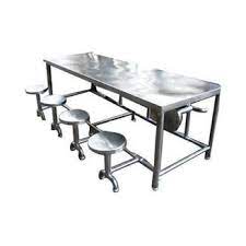 Bhuvan ss 304 3 ft x 2 ft x 2.5 ft stainless steel locker table, for industrial. Latest Stainless Steel 8 Seater Restaurant Ss Dining Table Set Price In India